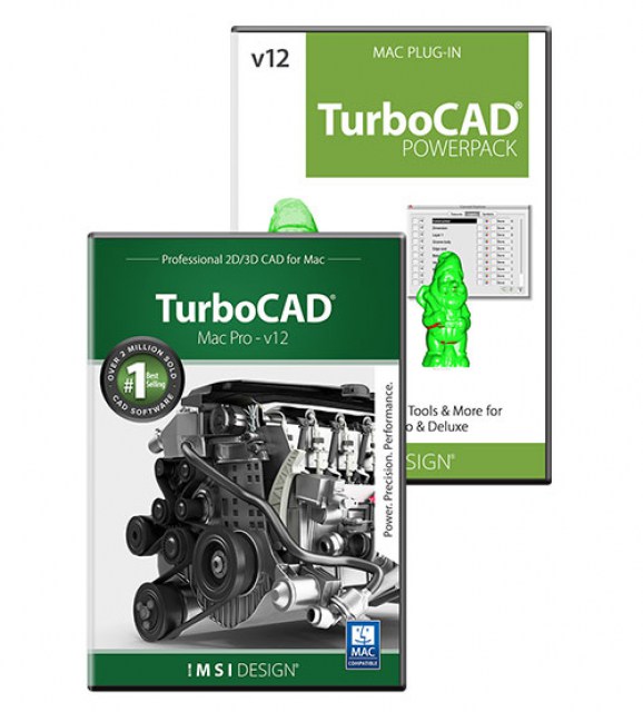 TurboCAD Mac Pro v12and PowerPack Bundle